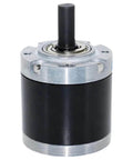 42mm Planetary Gearbox Reducer for 775 795 895 DC motors, 5.0 gear ratio, front view showing 17.5mm output shaft and metal casing