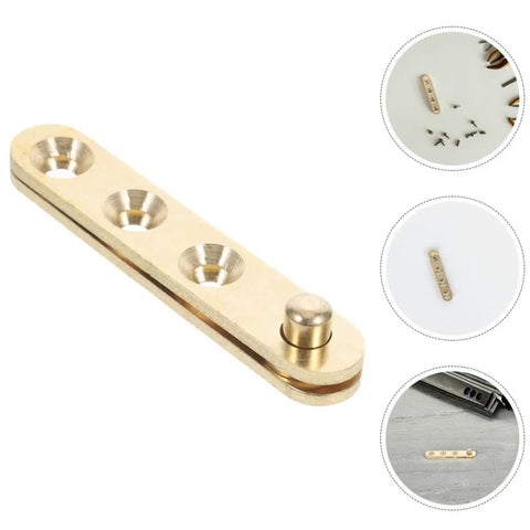 Hidden Copper Cabinet Hinges Set Of 8 With Top And Bottom Pivot Rotation Mechanism Self Closing Smooth And Reliable Operation
