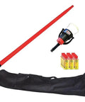 Solid Choice Smoke Detector Test Equipment Strontium 85 Source Kit includes red testing pole, spray canisters, and carrying case.