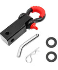 Off Road Tow Ready Hitch Receiver Kit With 2 Inch Receiver And Three Quarter Inch D Ring Shackle, 42,000 Lbs Break Strength