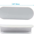 Self-Adhesive Drawer Pulls 4 Pack No-Drill Cabinet Handles For Kitchen Cabinets, Closets, Windows And Sliding Doors White 3.46 Inch