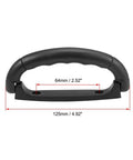 Plastic Luggage Handle Pull 4.92 Inch Length With 3.78 Inch Grip For Suitcase Replacement shown with measurements