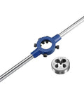 Round Die Stock Handle Wrench Set With 5/16-18 UNC Die And 25mm Die Holder For 16mm To 25mm OD Dies M7 To M8 Thread Die