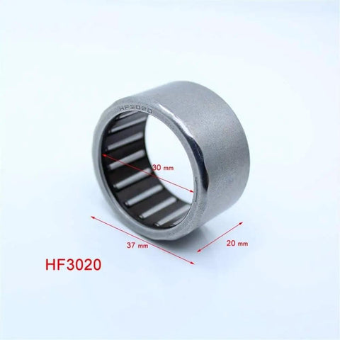 Built Tough One Way Needle Roller Bearing Drawn Cup Clutch 30x37x20mm chrome steel unit displaying precision design.