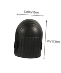 Ride Easy Construction Knee Pads With Non Slip Work Floor Pads For Men And Women Featuring Solid Grip Bottoms, black EVA kneeling pad.
