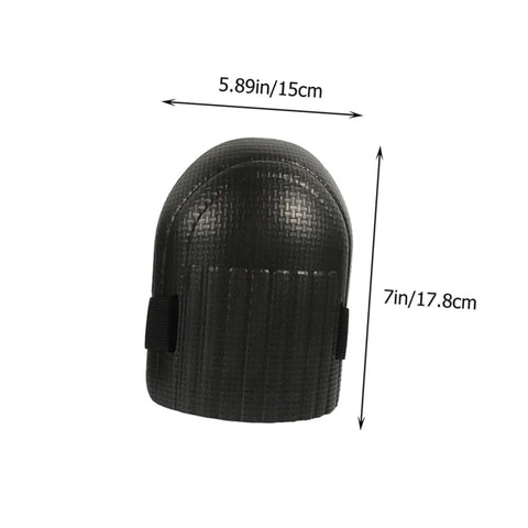 Ride Easy Construction Knee Pads With Non Slip Work Floor Pads For Men And Women Featuring Solid Grip Bottoms, black EVA kneeling pad.