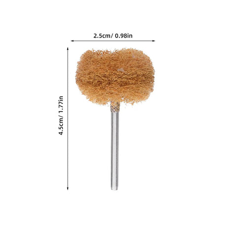 Solid 60 Pc Abrasive Buffing Wheel Set For Rust Removal And Polishing Metal, 1 inch precision mop for drill use.
