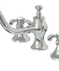 Lafayette Two-Handle 8 Inch Widespread Kitchen Faucet With Brass Sprayer, Polished Chrome Finish, Solid Brass Construction