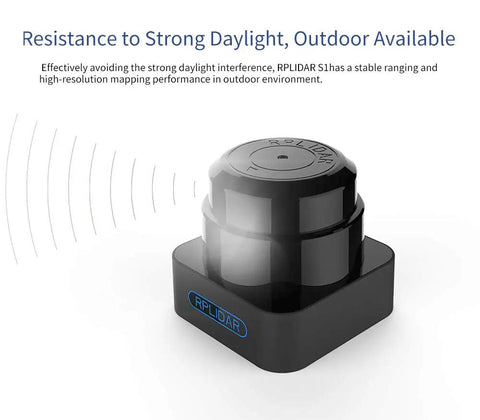 Budget Friendly 360 Degree RPLIDAR S1 TOF Lidar Sensor With 40 Meter Range for obstacle avoidance and smooth navigation