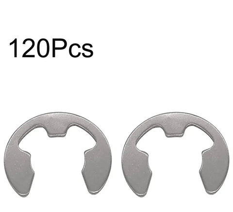 10mm Stainless Steel External Circlips E Clip Set For Shafts, Snap Rings Retaining Rings 19.95mm Outer Diameter, 1mm Thick