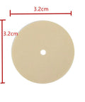 Front view: inhalation valve disk, 3.2 cm diameter, beige, Amazon brand, for 6200/6800/6000 series respirators