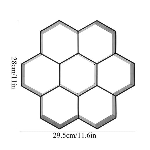 Durable Concrete Molds For Walkways And Patios Reusable Paver Molds For DIY Garden Paths Hexagonal Stepping Stone Molds For Yard