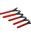 Premium ER16UM ER20UM ER25UM ER32UM ER40UM ER50UM Collet Wrench Nut Set For CNC Milling And Lathe Precision Tool Holder Spanner with red grips.