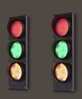 Remote Control Traffic Light Wall Lamp Triple Light 19 Inch Tall Industrial Retro Dope Sconce LED Bulbs Included Black Finish