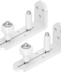 2 Pack Sliding Barn Door Floor Guide With Adjustable Rollers Durable Aluminum Barn Door Hardware Smooth Glide And Quiet Operation