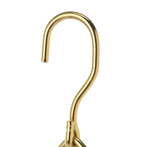 Close-up of gold hook for Outdoor Oriole Feeders With Fruit Holder No Fuss To Disassemble And Wash Sturdy Metal Frame Bird Feeders