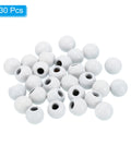 M4 Ball Nuts Knob Set White 30 Pack Steel Ball Caps for Furniture Cabinets Drawers Lamps and DIY Decor 9mm Diameter M4x0.7 Thread Blind Hole Handle Nut Decoration Easy No Tools Needed Dope Look