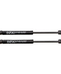 Top Shelf Rear Hatch Lift Supports With Rock Solid Heavy Duty Gas Struts And Shock Dampers For Mercury Cougar 1999 2000 2001 2002 Coupe Two Door Hatch Built Like A Beast Replacing 4331 Sg304039 in black finish.