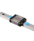 Miniature Linear Rail Guide With 12mm Width, 4 Point Contact, Integrated Lubrication System, steel finish, precise motion equipment
