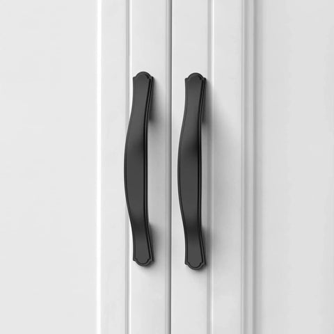 Twenty Pack 3 Inch 76mm Matte Black Cabinet Pulls Beefy Heavy Duty Solid Kitchen Cabinet Handles For Cabinets Drawers Bathrooms Rustproof Non Toxic Hardware