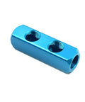 1/2 Inch Air Hose Inline Manifold Block Splitter With 5 Ports And 2 Ways, Pneumatic Air Compressor Fitting, anodized aluminum