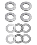 Six Sets AXK2035 Thrust Needle Roller Bearings With Washers For Heavy Duty Precision, high temp bearing steel, 20mm bore, top view.