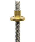 700mm T8 Lead Screw With Brass Nut For 3D Printer And CNC Z Axis Beefed Up Performance Acme Thread 2mm Pitch 2 Start 4mm Lead Stainless Steel