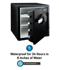 Fireproof And Waterproof Steel Home Safe With Keypad For Your Documents And Valuables, Floor Safe With Interior Lighting And Shelves, 1.23 Cu Ft