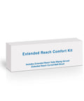 Box packaging for Long Reach Toilet Wiper And Bath Brush Set For Easy Hygiene For Elderly And Disabled.