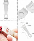 7075-T651 Aircraft Grade Chainring Bolts Kit With 4.9mm And 6.4mm Bolts For Road And MTB, CNC Machined Precision, shown with wrench
