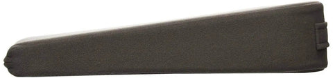 Premium Made In Usa Tush Cush Gel Memory Foam Seat Cushion Charcoal Gray side view, ergonomic wedge design for office chair support.
