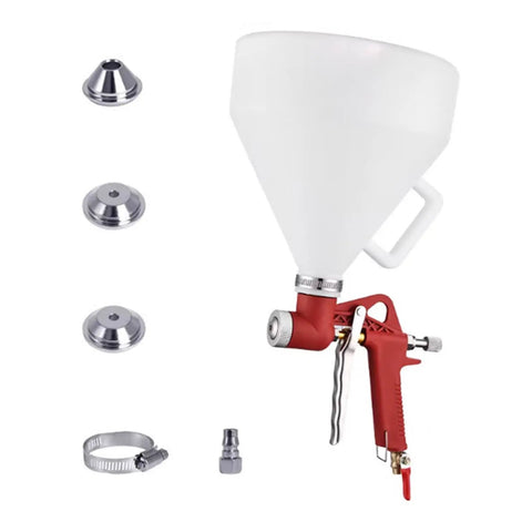 Straight Up Professional Paint Sprayer With Rock Solid Aluminum Tank And Elbow Style Design Featuring Quick Disconnect Adapter, including nozzle attachments.