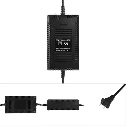 36V Electric Scooter Battery Charger With PWM Fast Charging And Auto Shut Off, Three Stage Smart Charging Delivers Stable Power, 3 Pin Connector For 36 Volt Batteries, Efficient Quick Recharging For Daily Rides