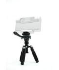 Mini Tripod With Hydraulic Head For Mini And 3 Smart Telescopes, 1 Quarter Inch Thread, lightweight aluminum shown in portrait view