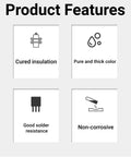 Product features of the Solder Mask Ink For PCB Repair And BGA Fix Light Curing Solder Resist Ink in black and green two pack