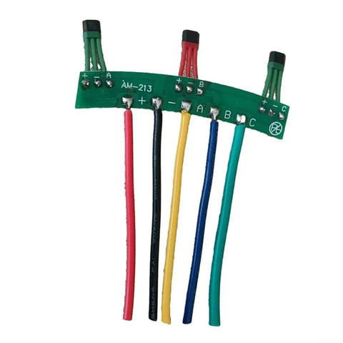 Heavy Duty Hall Sensor Board 5Cm Pcb For Electric Vehicle Motor Control with wires for easy setup and connections.