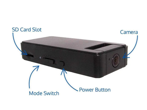 Covert 160-Degree Tilt Hidden Camera With Pivoting Wide Angle Lens And 32GB SD Card Included, Wire-Free Setup For Home Surveillance