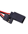 3 Pack 3 Way Power On Off RC Switches compatible with Futaba and JR plug, showing black connectors and red/black wire.