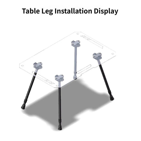 Table installation using Ergonomic Leg Connectors For Outdoor Furniture Nylon Hardware With Pre Drilled Holes Easy Setup And Stable Wobble-Free Design