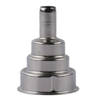 Cool Metal Hot Air Welding Nozzle 35x65mm Fits Heat Gun Torch close-up view showing shiny metal design for soldering supplies.