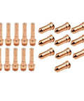 20 Pack Plasma Cutter Consumables For Eastwood Versa Cut 60A Torch CB70 Setup, heavy duty copper nozzles and swirl rings.