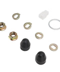 Heavy Duty M14 Axle Nut And Washer Kit For Electric Bikes And Scooters, 14mm Shaft Replacement Parts, Rustproof Hardware, 2 Pack