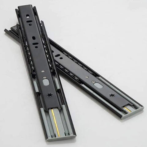 Soft Close Drawer Slides With 3 Fold Full Extension Telescoping Rails For Heavy Duty Drawers Ball Bearing Tracks
