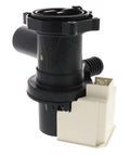 Whirlpool W10465252 Drain Pump Replacement For Washing Machines Plug And Play Direct Fit Water Drain Pump Easy Install No Fuss Reliable Drainage Performance OEM Grade Part For Quick Home Appliance Repair black plastic washing machine drain pump with white connector