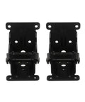 Heavy Duty Ball Bearing Door Hinges 2 Pack for Folding Furniture Stainless Steel Table Leg Hinge Replacement, black close-up