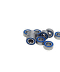 Blue Ball Bearings Set 10 Pack 4x10x4 MR104 2RS high precision RC car and truck bearings for smooth spin, durable performance shown