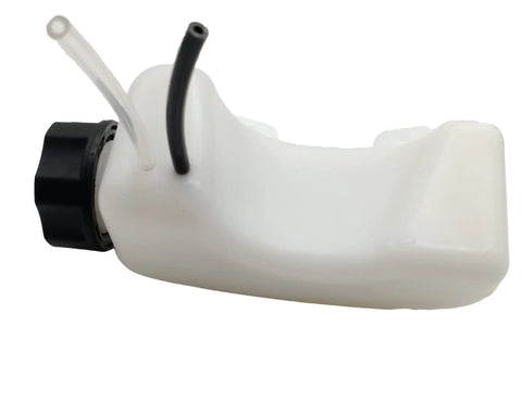 Side view of a Fuel Tank Assembly Replacement For A Range Of Lawn Gear From MTD Craftsman Troy-Bilt Cub Cadet Yard Machines And More