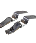 Duck Mouth Buckle Hook Lock Stainless Steel Spring Loaded Draw Toggle Latch Clamp With Lock 20 Pack, side view