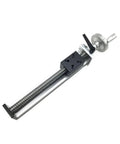 Straight Up Solid CNC Ball Screw Slide Table Motor Kit Plus Nema 23 Stepper And Dm556 Driver with silver linear rail and screw.