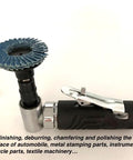 Precision Workhorse Pneumatic Angle Die Grinder 20000 Rpm 90 Degree Mini Sander Polisher Tool Kit with sanding disc for polishing.